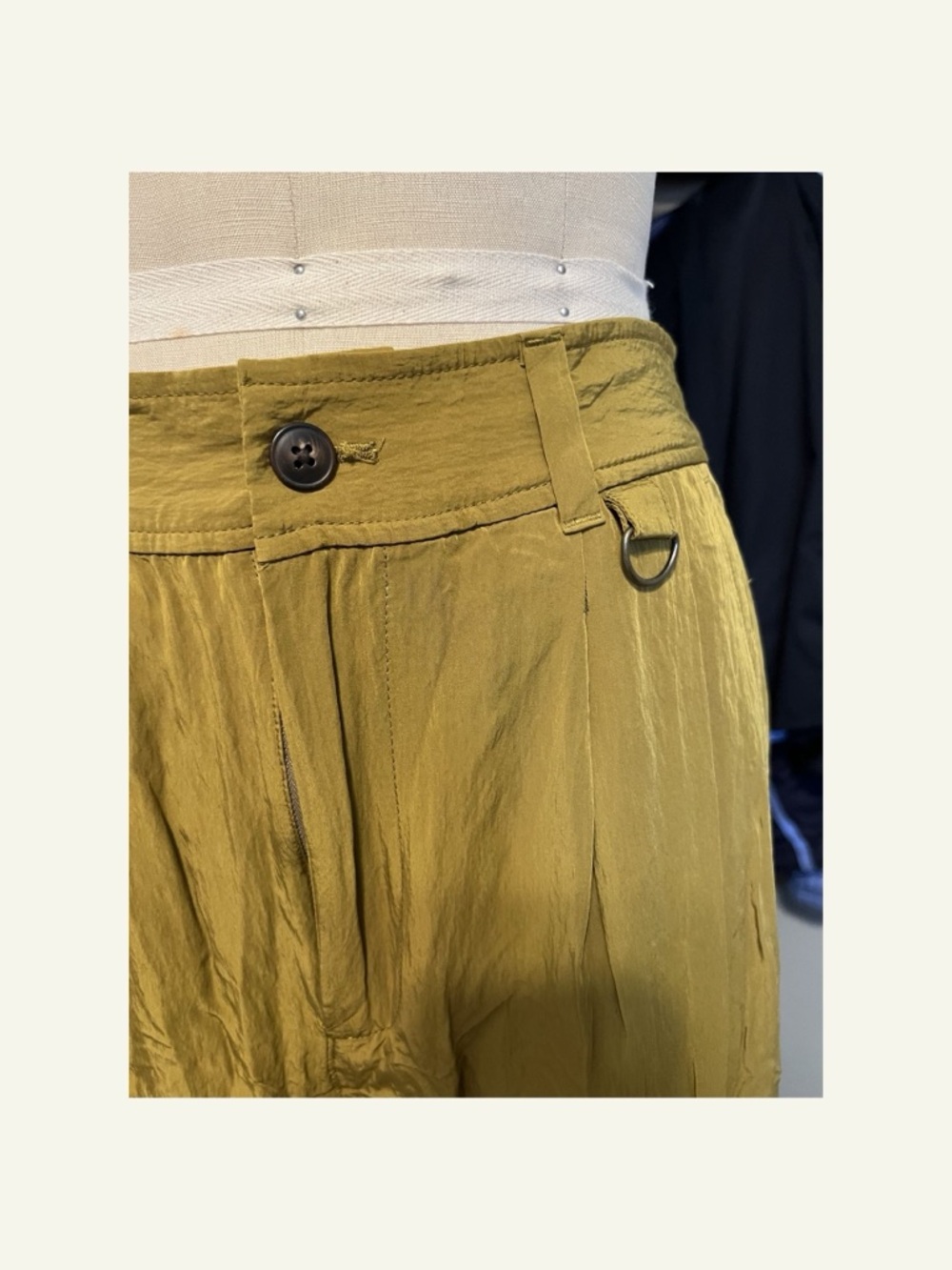 Madewell Olive Wide-Leg Trousers - Picture 2 of 6
